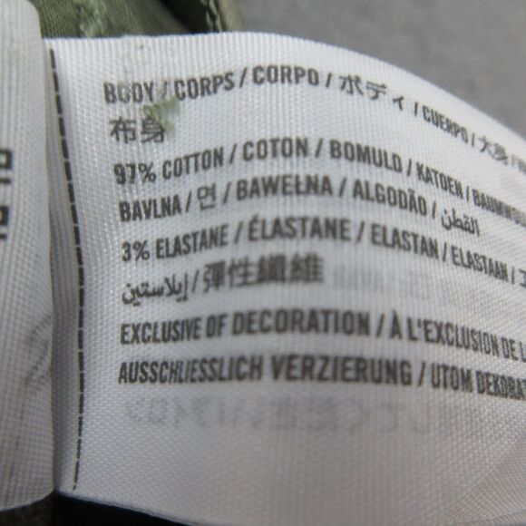 Abercrombie & Fitch Vintage Parachute Cargo Pants Y2K Womens 32/ 14S Green - Picture 3 of 11